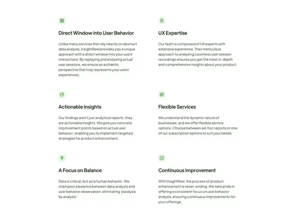 InsightReel | Get direct insights to fuel your growth - Landing design inspiration