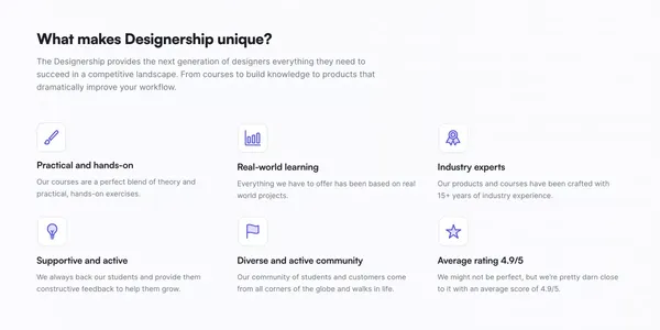 Designership | Become a Highly Demanded UX/UI Designer - Landing design inspiration