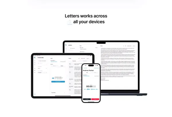Letters.App - Write Medical Letters Instantly & AI Medical Scribe - Landing design inspiration