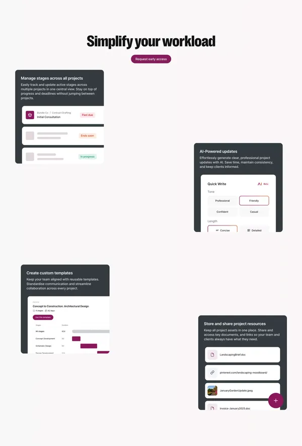 Zipp | Simple updates, happy clients - Landing design inspiration