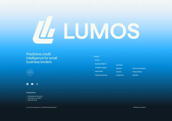 Lumos - Landing design inspiration