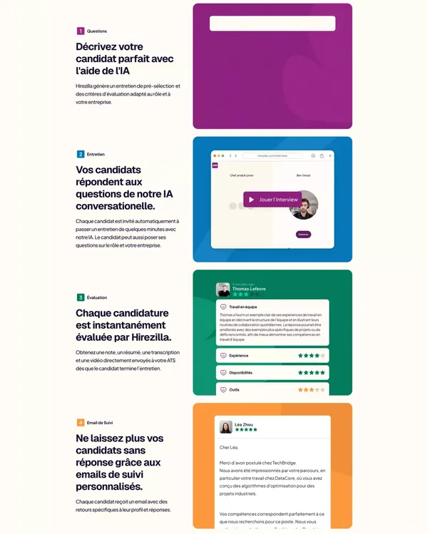 Hirezilla - Landing design inspiration