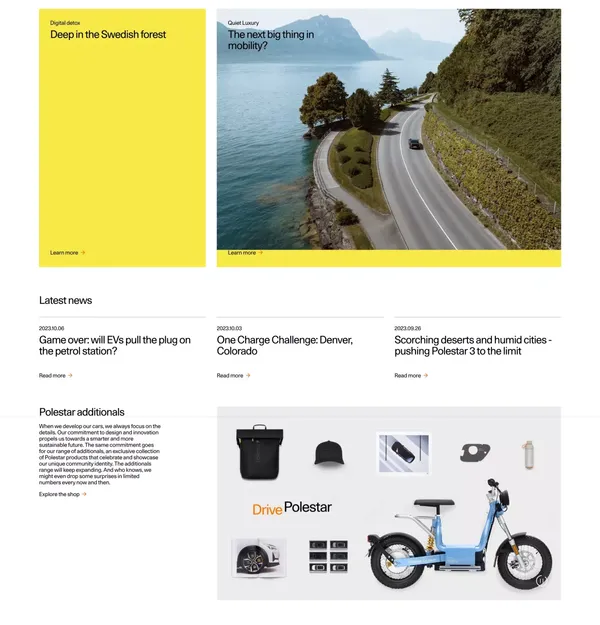 Polestar – Electric cars | Polestar - Landing design inspiration
