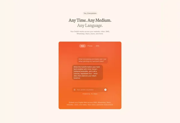 Delphi | Scale Your Insight. Stay Focused on What Matters. - Landing design inspiration