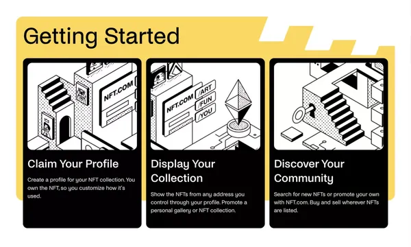 NFT.com | The Social NFT Marketplace - Landing design inspiration
