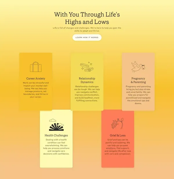 Daylight Health - Landing design inspiration