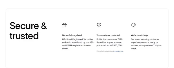 Invest in US markets from anywhere - Public.com - Landing design inspiration