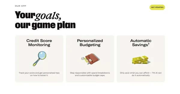 Cash Advances & Credit Cards—Powered by Your Potential | Tilt - Landing design inspiration