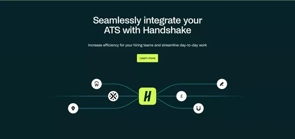 Employers | Handshake - Landing design inspiration