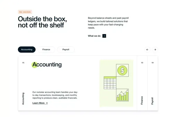 Furey Financial | Dynamic solutions that power high-growth startups - Landing design inspiration