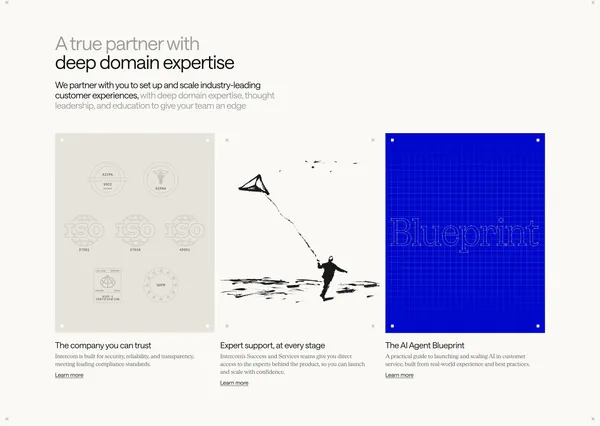 Intercom | The only helpdesk designed for the AI Agent era - Landing design inspiration