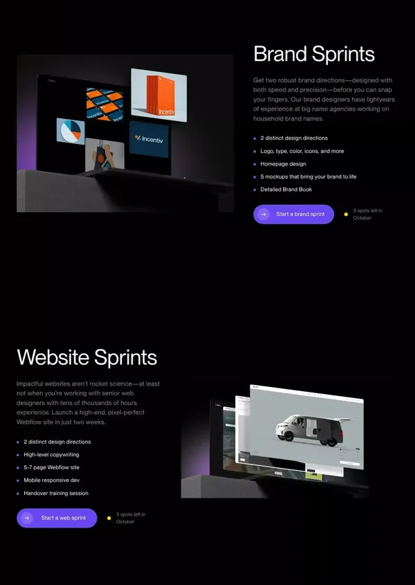 Stellar — Blazing fast design sprints - Landing design inspiration
