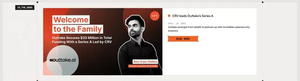 Cyber Agents for Every Digital Threat | Outtake - Landing design inspiration