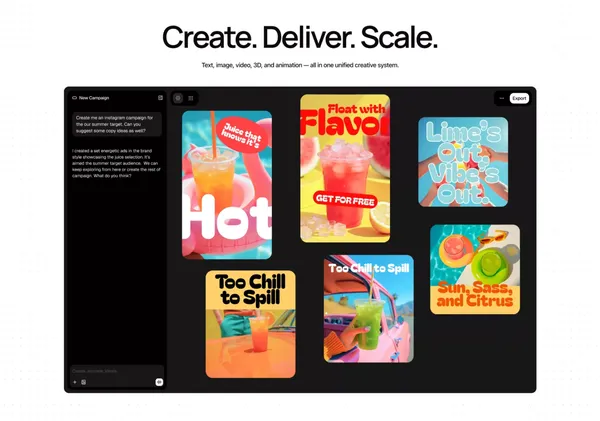 Kyoso | AI Co-Creation Platform for Creators - Landing design inspiration