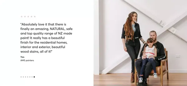 Natural Paint Co. | Plant-based paint and timber oils - Landing design inspiration
