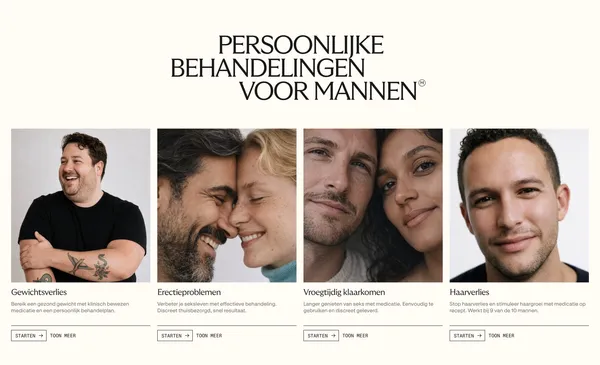 Menkind - Landing design inspiration