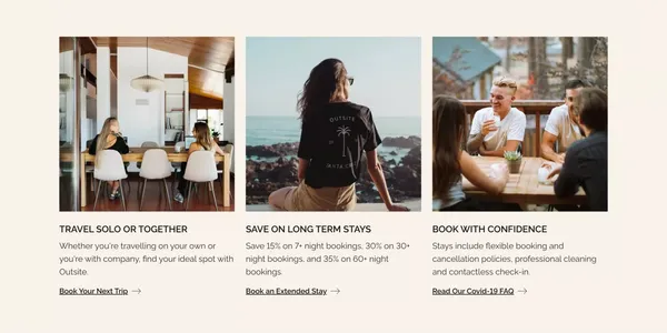 Coliving + Community for Remote Workers | Outsite - Landing design inspiration