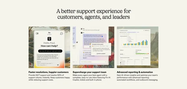 Intercom | AI Customer Service Platform - Landing design inspiration