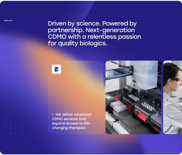 Rezon Bio: Where Dedication Delivers Excellence - Landing design inspiration