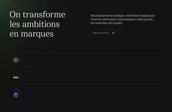 Treize grammes - Agence de Branding - Landing design inspiration