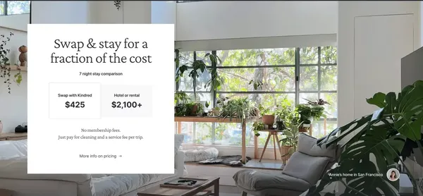 Trusted Home Swapping and Exchange Community | Kindred - Landing design inspiration