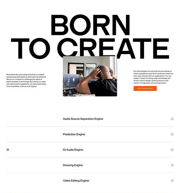 MWM: AI Apps Pioneer in French Tech for Android & iOS | App Publisher - Landing design inspiration