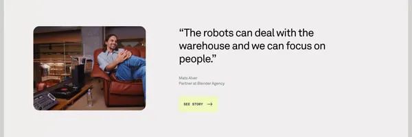Pio© | Warehouse Automation - Free Your Business - Landing design inspiration