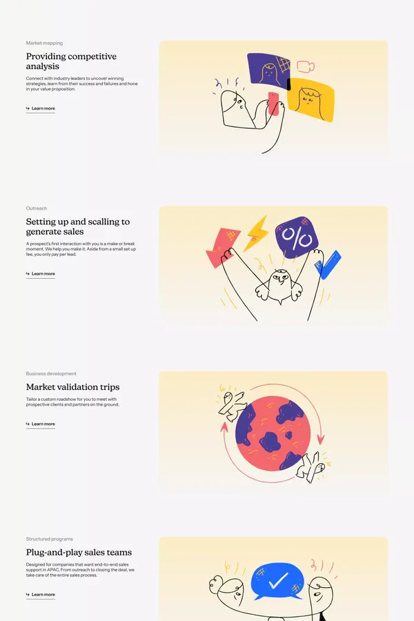 Haymarket HQ - Landing design inspiration