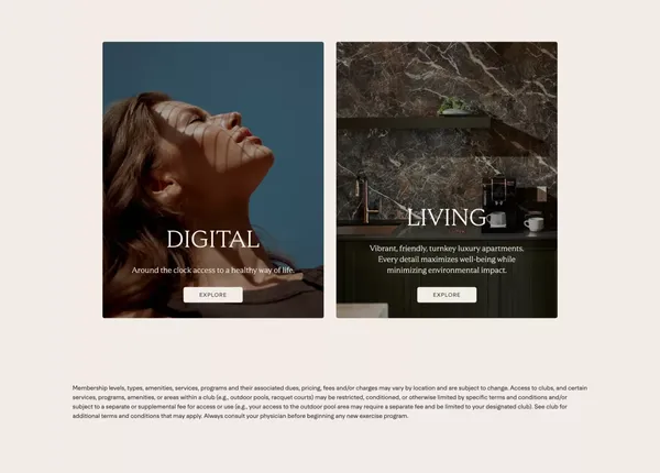 Life Time Healthy Way of Life | Join Life Time - Landing design inspiration