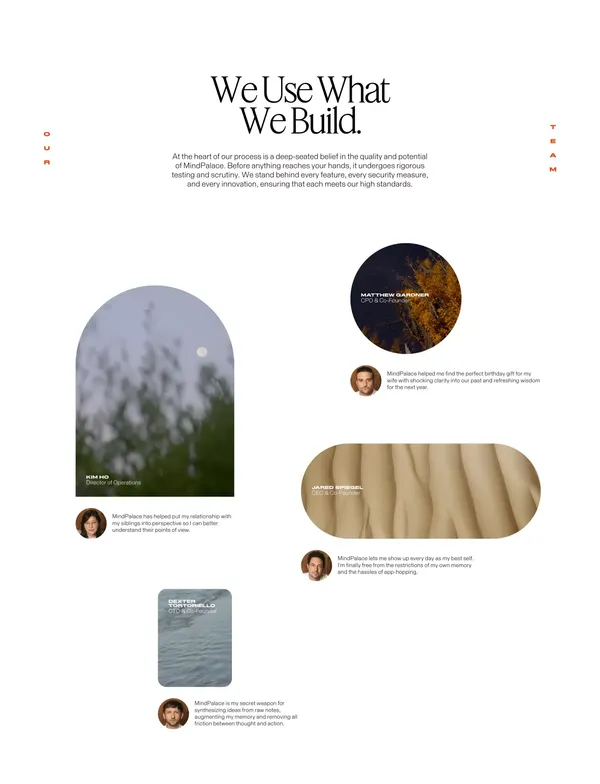 MindPalace - Your Personal Time Machine - Landing design inspiration