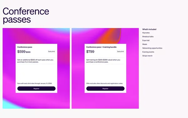Stripe Sessions 2026 | The global internet economy conference - Landing design inspiration
