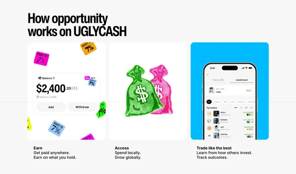 UGLYCASH - Landing design inspiration