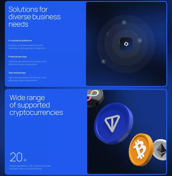 Crypto Payment Processor & Solutions: Accept Crypto Payments - Landing design inspiration