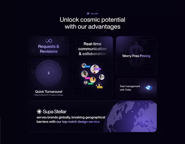 Supa Stellar - Landing design inspiration