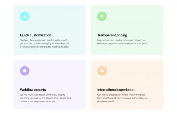 FixFlow — Reliable, premium, and creative customizations for your Webflow projects and templates - Landing design inspiration