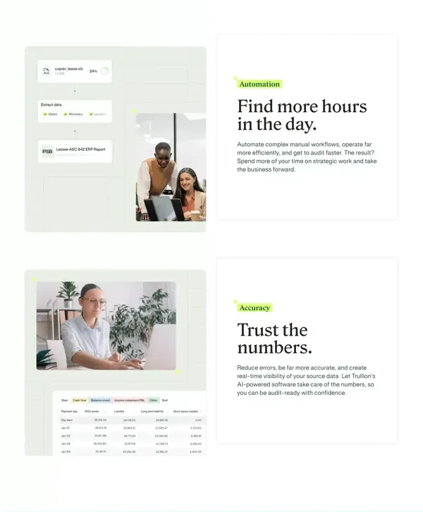 AI-Powered Accounting Software Solutions | Trullion - Landing design inspiration