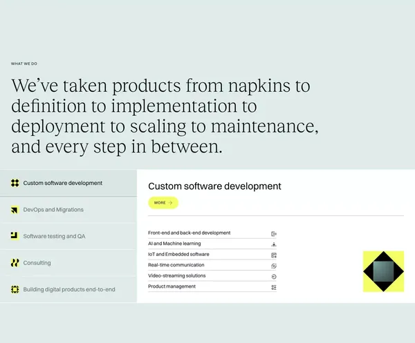 Itekako - Software Development - Portfolio design inspiration