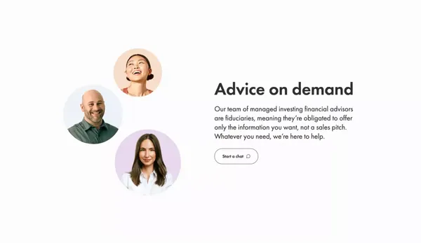 Wealthsimple: Investing, Regulated Crypto, Stocks & ETFs - Landing design inspiration