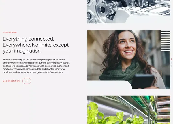 Next Big Thing AG (NBT) is the leading venture studio and technology provider for the Internet of Machines | Next Big Thing AG - Landing design inspiration
