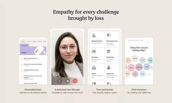 Support for Loss | Empathy - Landing design inspiration