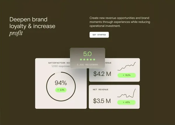 Way | The all-in-one experiential platform - Landing design inspiration