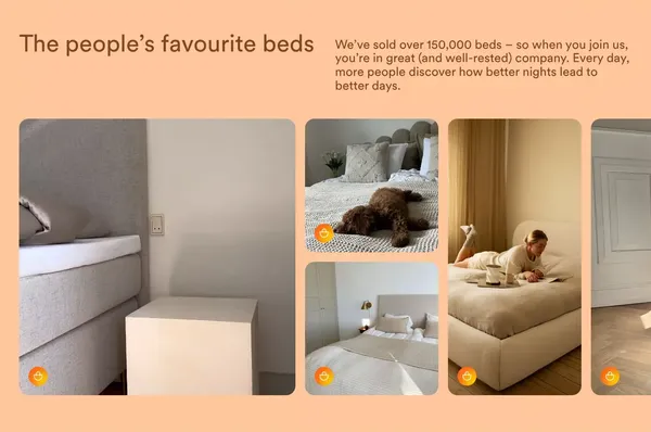 Better Nights. Good beds and good sleep change everything. - Ecommerce design inspiration