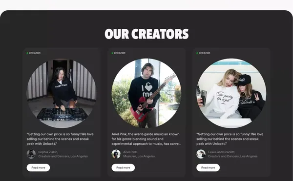 Send a file, they’ll pay to unlock it! - Landing design inspiration