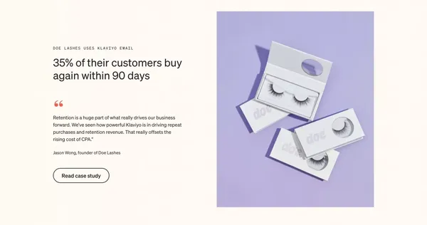 Klaviyo: Marketing Automation Platform for Email & SMS - Landing design inspiration