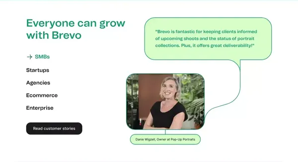 Brevo (formerly Sendinblue) | CRM Suite - Landing design inspiration