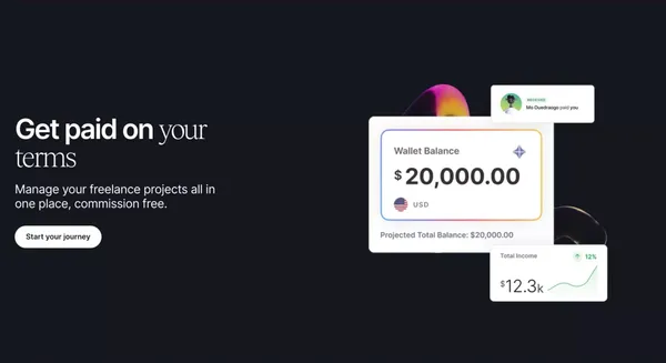 Freelance Marketplace: Commission-Free | Contra - Landing design inspiration