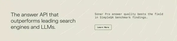 Sonar by Perplexity - Landing design inspiration