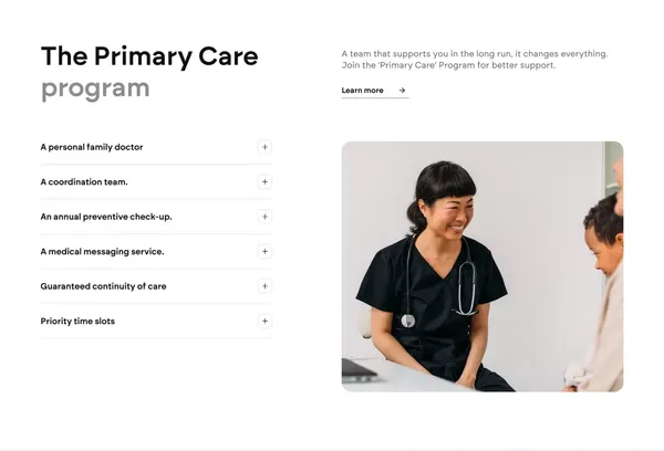 Primary - Your modern medical practice. - Landing design inspiration