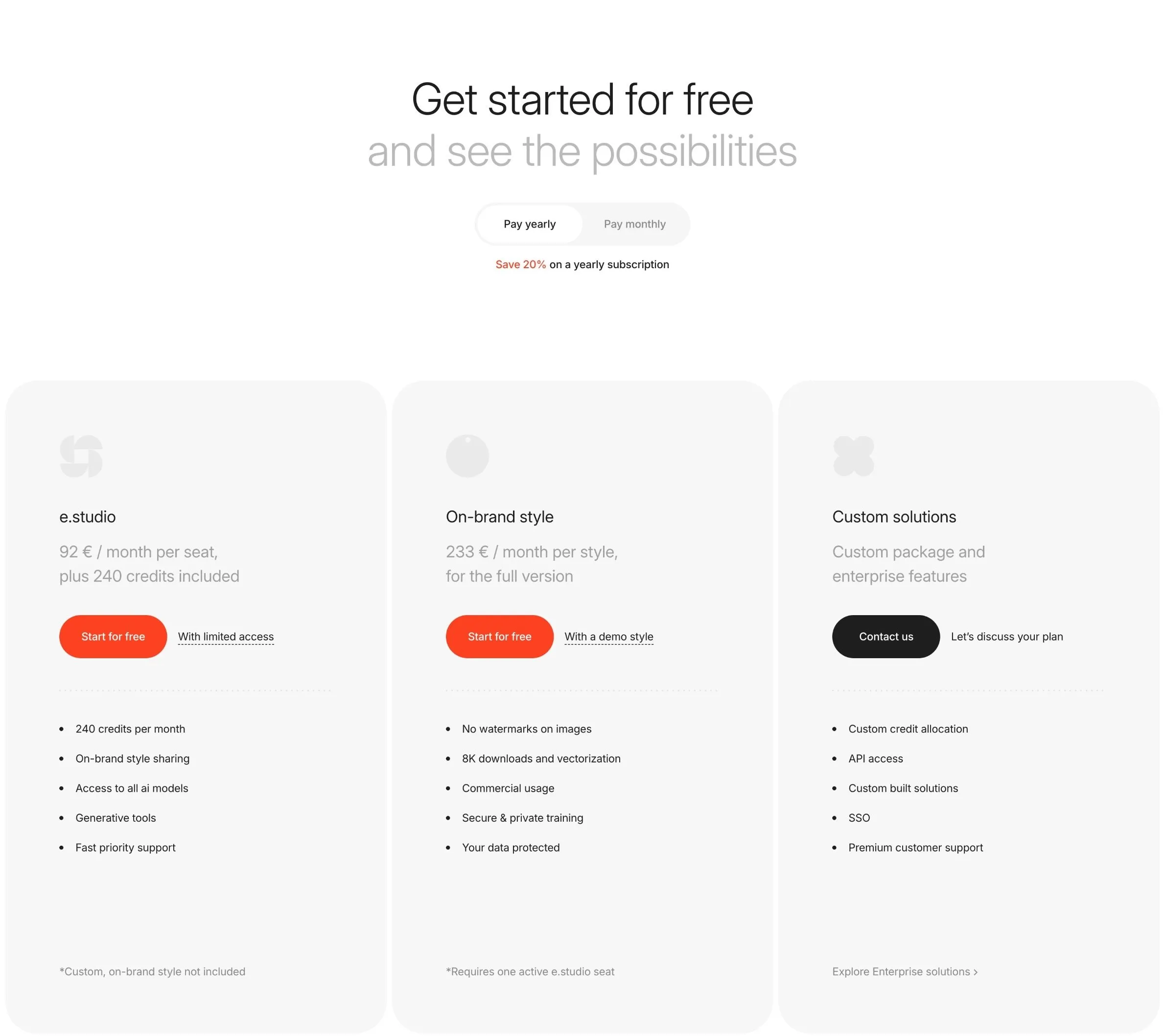 Pricing