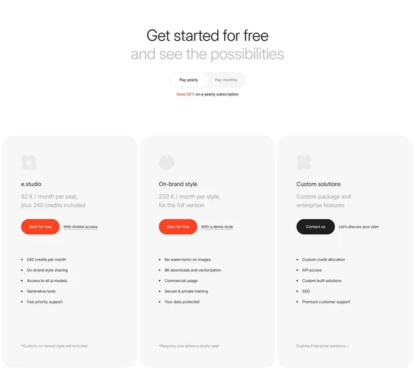 exactly.ai | Train AI to replicate your brand style - Landing design inspiration